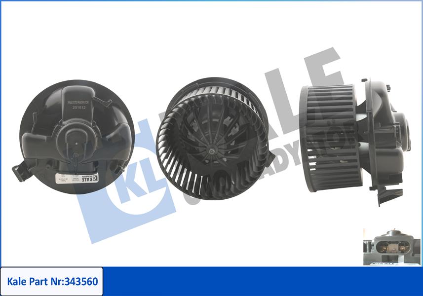 KALE 343560 Kalorifer Motoru 12v Clio Iii 1.2 16v-1.4 16v-1.6 16v-2.0 16v-1.5 Dci 05 >