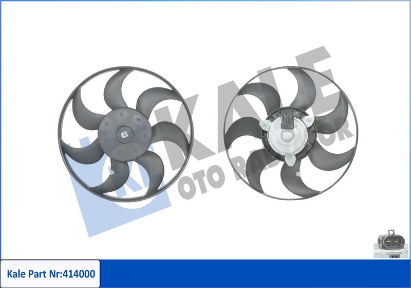 25-3212 Fan Motoru (Motor+Pervane) Su Radyatoru Opel Vectra A 1.6 1989-1995