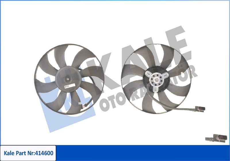 25-4427 Fan Motoru (Motor+Pervane) Su Radyatoru Volkswagen Polo (9n_) 1.4 Tdi M-T 2001-2012