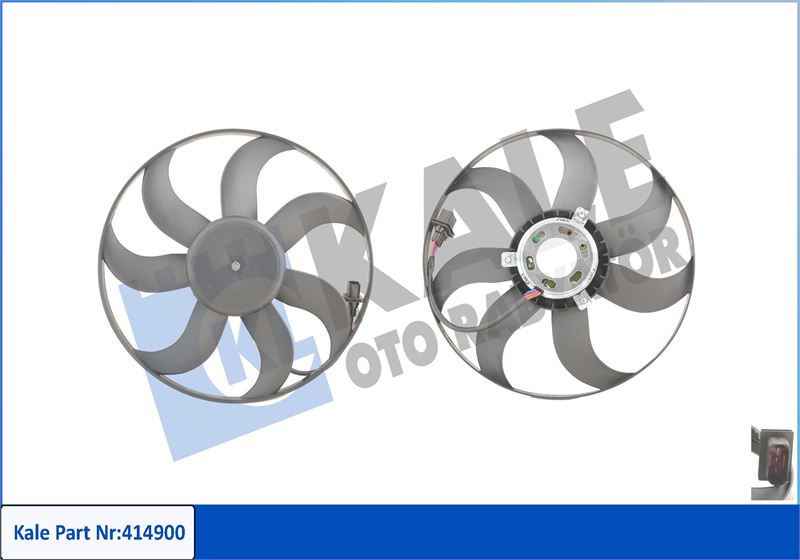 KALE 414900 Fan Motoru Pervaneli Polo-Cordoba 02-09 Ibiza Iv-V-Fabia 99-08 1.2-1.4 16v-1.6 16v 250-80w 394mm