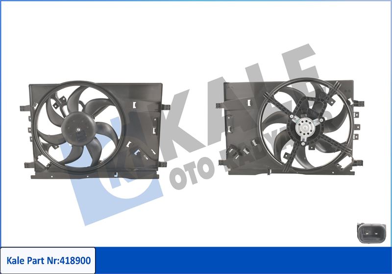 GM 13263551 Fan Motoru Opel Corsa D 06> Grande Punto 06> 1.0-1.2-1.4 Xe-Xep 130w-390mm Klimasiz Araçlar