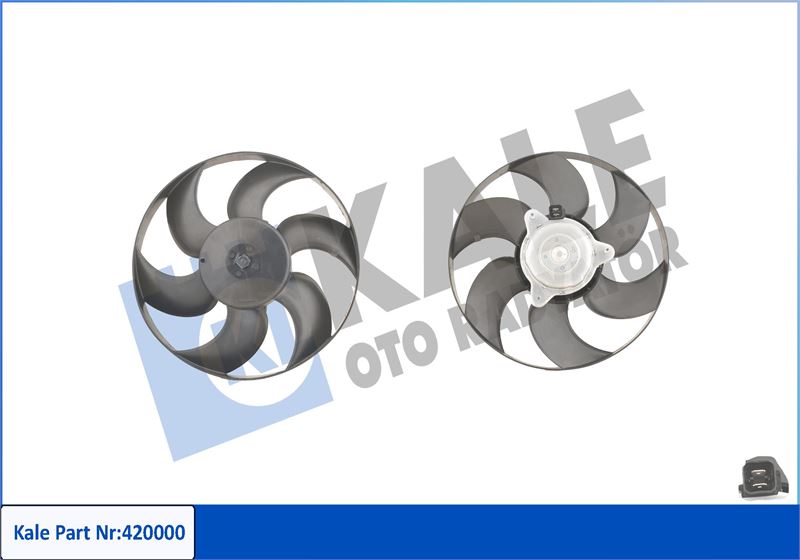 KALE 420000 Fan Motoru Pervane Citroen Xantia-Xsara Peugeot P306 220w-320mm