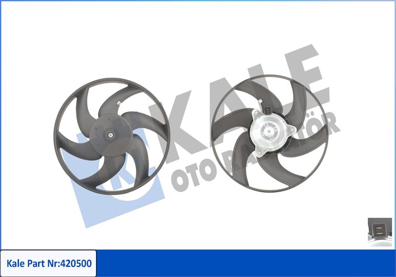 KALE 420500 Fan Motoru Citroen Berlingo-Xantia-Zx-Xantia-Xsara Peugeot P306-P406-Partner 250w-335mm