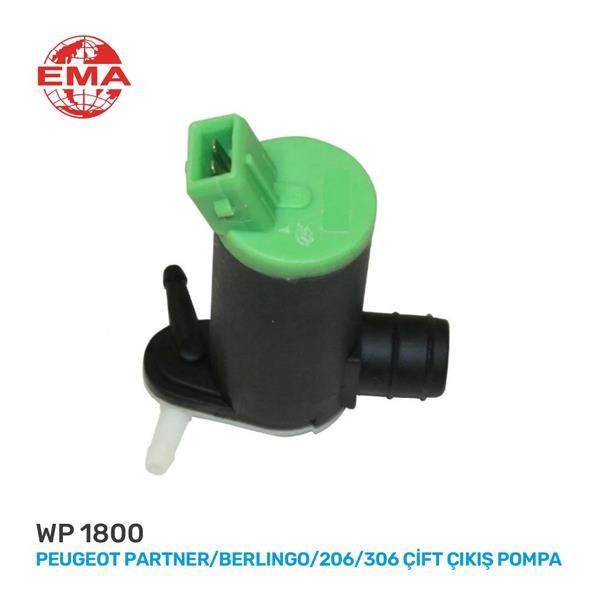 EMA WP1800 Cam Su Fiskiye Pompasi Çift Çikiş Partner-Berlingo-P206-P306-Saxo