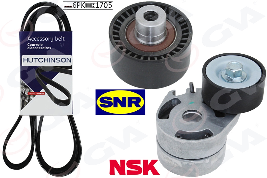GVA 59A4325 Alternatör Gergi Kiti Kütüklü P206-Xsara 1.4hdi-P407-Berlingo-C5- 1.6 Hdi Klimali K026pk1708