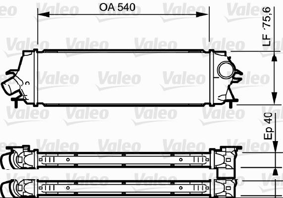 BSG 75-535-009 Turbo Radyatörü Intercooler 540 X 185.3 X 40 Trafic Ii
