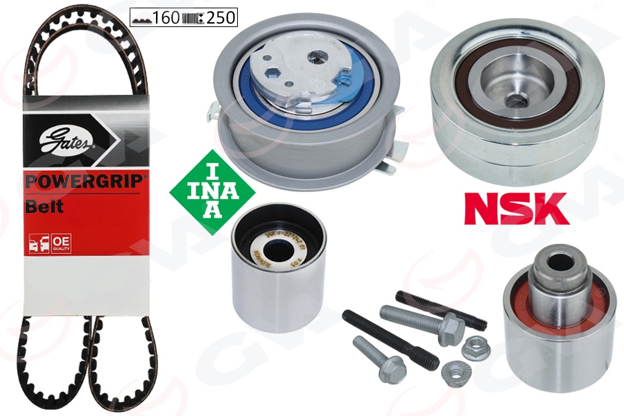 GVA 59T7577G Triger Seti Crafter-T6-A3-Jetta-Caddy-Polo-Passat 1.6-2.0 Tdi Cayb/C/D-Caab/C-Ckub-Cffb-Cfwa-Caga