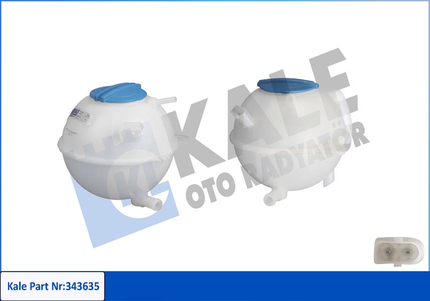 KALE 343635 Radyatör Yedek Su Deposu Vw-Skoda-Seat-Audi-Bora-Golf-Octavia-Leon-Cordoba-A3 97>