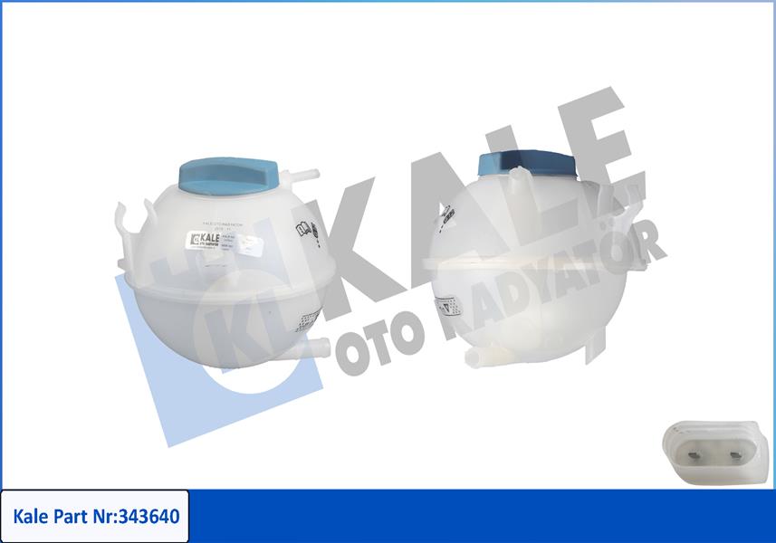KALE 343640 Radyatör Yedek Su Deposu Vw-Skoda-Seat-Audi 04> Golf5-Golf6-Jetta-Passat-Caddy-A3-Leon-Tiguan Kapakl I