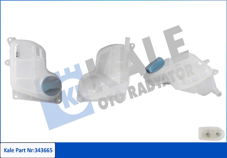 KALE 343665 Genlesme Kavanozu Kapakli Audi A4-A6 97-04 -Passat 00-05 -Superb Radyatör Ek Su Deposu