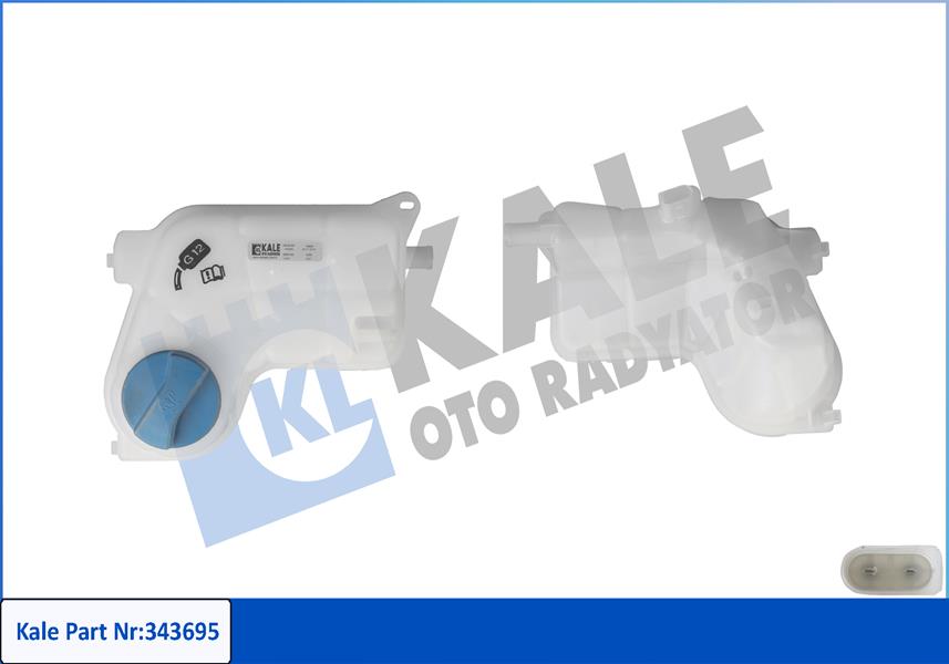 KALE 343695 Yedek Su Deposu Vw-Transporter-Caravelle 04> T5-T6 Kapakli