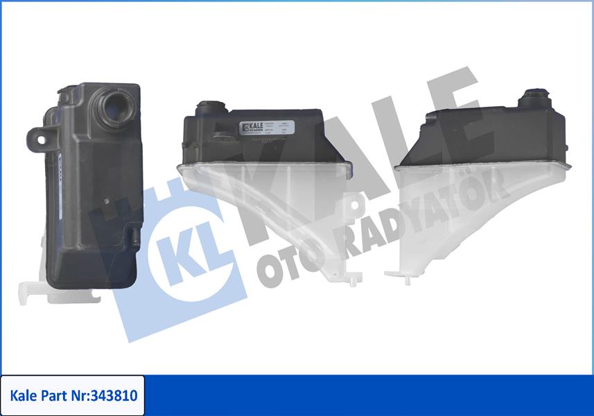 KALE 343810 Genleşme Kavanozu Kapaksiz Hyundai Getz 1.1-1.3-1.5 Crdi-1.6 Radyatör Ek Su Deposu