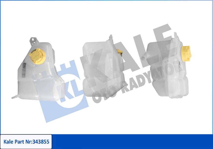 KALE 343855 Radyator Yedek Su Deposu Fiesta V Fusion 1.4-1.6 Zetec 01>12 2 Çikişli