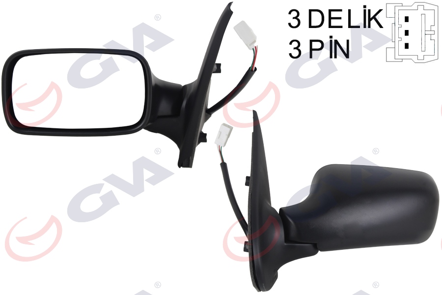 GVA 1021105 Diş Dikiz Aynasi Sol Palio 98> Elektrikli Konveks 3 Fiş Vm-155e-5dl