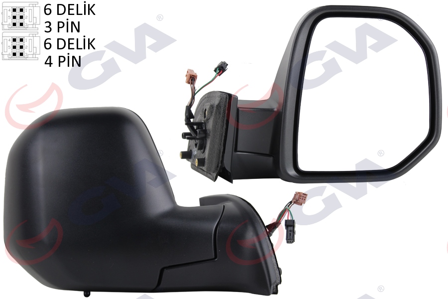 GVA 1045162 Diş Dikiz Aynasi Sağ Berlingo-Partner 08> Elektrikli Isitmali Sensörlü Konveks Vm-6118ehsr