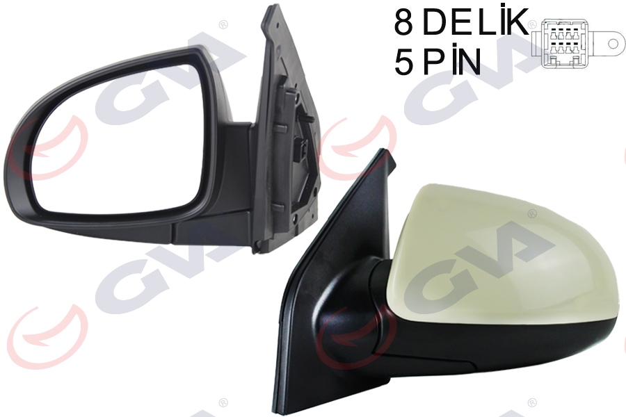 VIE-VM753EHPL Dis Ayna Sol-(Elk.-Istm.-Astr.)-(Kia  Picanto 08/11  )