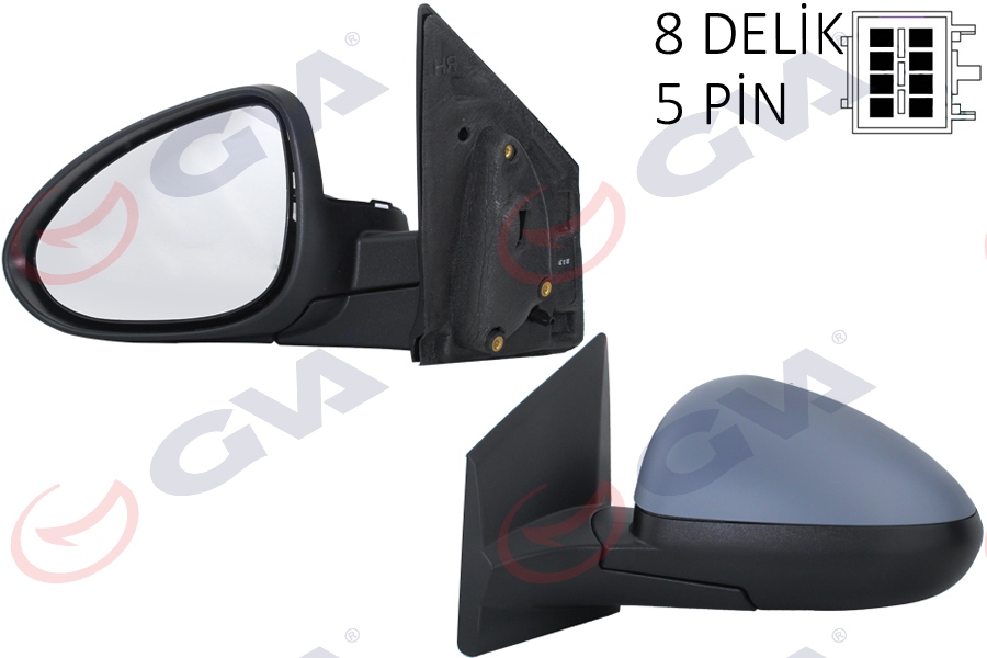 6140455 Dis Dikiz Aynasi Sag Elektrikli Isitmali Astarli 5 Pin Chevrolet Aveo 2011-2014