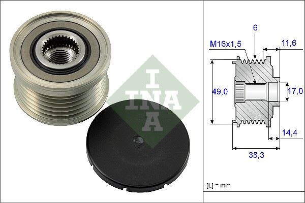 INA 535012710 Alternator Kasnagi Bmw E81 E87 E46 E90 E60 E64 E63 E65 E84 E85