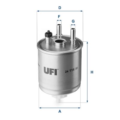 UFI 2411400 Mazot Filtresi Kangoo 08> Laguna Iii 07>15 Latitude 10> 1.5dci 2.0dci