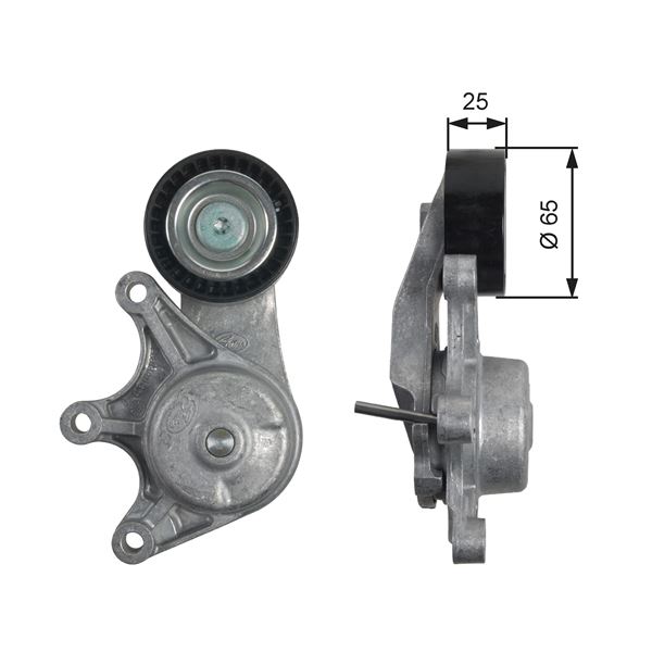 GATES T39191 Kayis Gergi Rulmani Bmw F20 F21 F22 F23 F30 F31 F34 F35 F32 F33 F36 F07 F10 F11 F18 E84 F25 F26 F15 F16 E89 Kutuklu