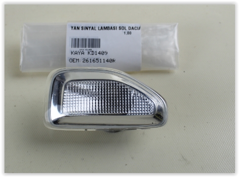 KAYA KD1409 Çamurluk Sinyali Sol Dacia Logan Ii 12> Sandero Ii 12> Dokker 12> Stepway 12>