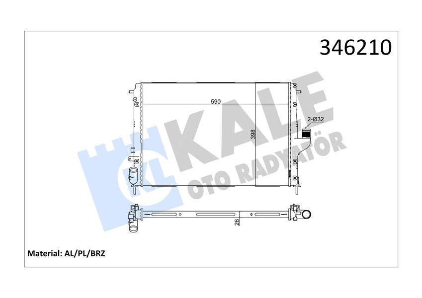SOMAG 214100598R-I Su Radyatörü İçi Orijinal