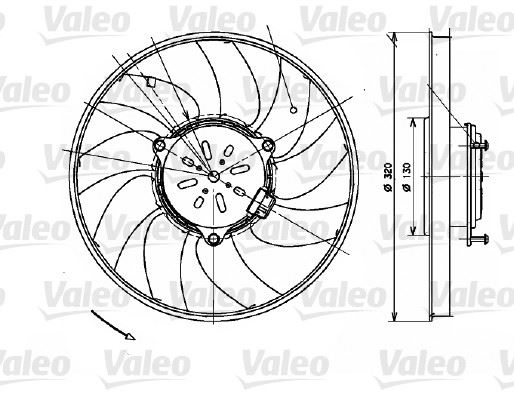 SEGEREKS.59558 Fan Motoru Davlumbazli Sağ Mercedes Sprinter Vw Crafter