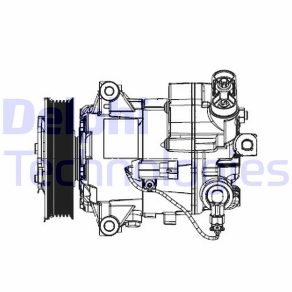 DELPHI TSP0155948 Klima Kompresörü Astra J P10 1.6 68 10-15 Insignia A G09 1.6 Cruze 09> 68 08-17 A16xer