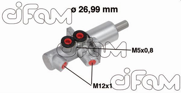CIFAM 202733 Ana Merkez A4 03 > A6 2.0tdi-2.4-3.0tdi Quattro-3.2fsi-3.2fsi Quattro-4.2 04 > Abs Li 26.99mm