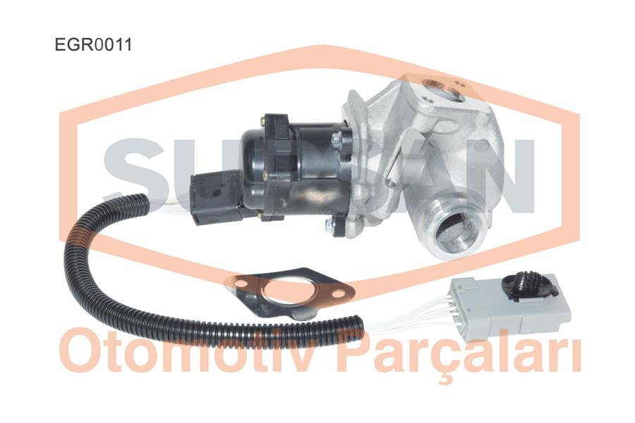 SUS-EGR0011 Egr Valfi Focus Ii  C-Max 90 109bg 1.6 Tdci Euro4 Eng.(Gpda Gpddb Gpdc G8da) 5 Pin Kare Konnektor-Ka