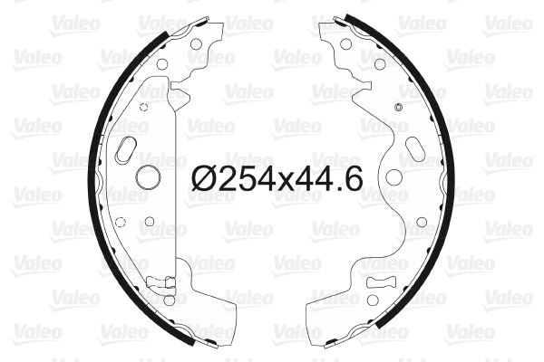 VALEO 564030 El Fren Pabuç Balata Landrover Freelander 1.8 16v-2.0td4 2.5 V6 01 >10.06 254x45
