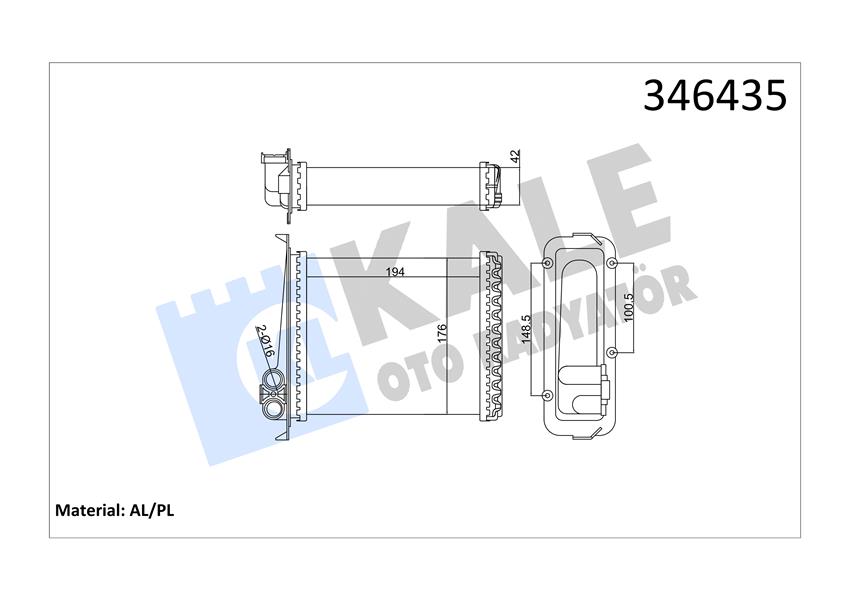 ERA 669571 Isi Değiştirici İç Isitma Volvo