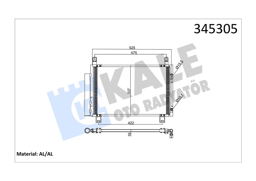 BSG 85-525-018 Klima Radyatörü Brazing Yaris