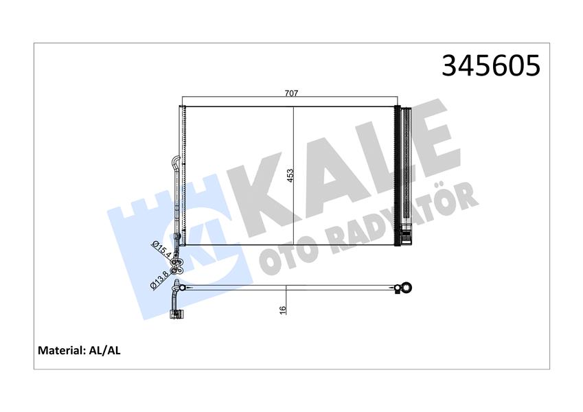 NRF 350324 Klima Radyatörü  Touareg