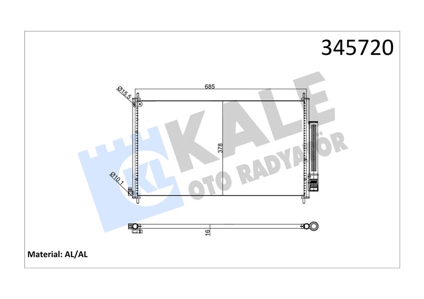 43-2015 Klima Radyatoru Honda Cr-V Iv 2.0 2012-2014