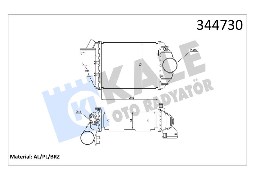 VAL-818827 Turbo Radyatoru A4 94>2000
