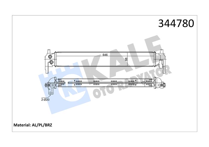 NIS-65331 Turbo Radyatoru-Intercooler (Vw Polo 10-  Audi A1 11-18  Seat Ibiza 09-17  Skoda Fabia 11-)