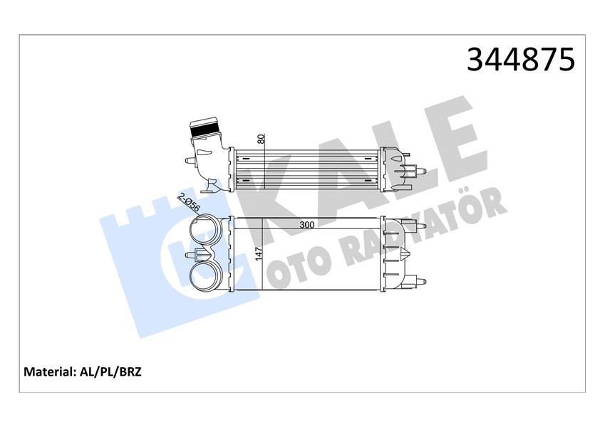 42-3315 Turbo Radyatoru (Intercooler) Citroen C5 Iii 1.6 Thp 150 150 Hp 2010-