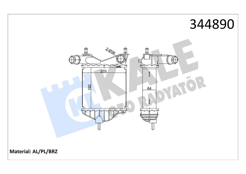 NRF 30862 Turbo Radyatörü  Ide Punto