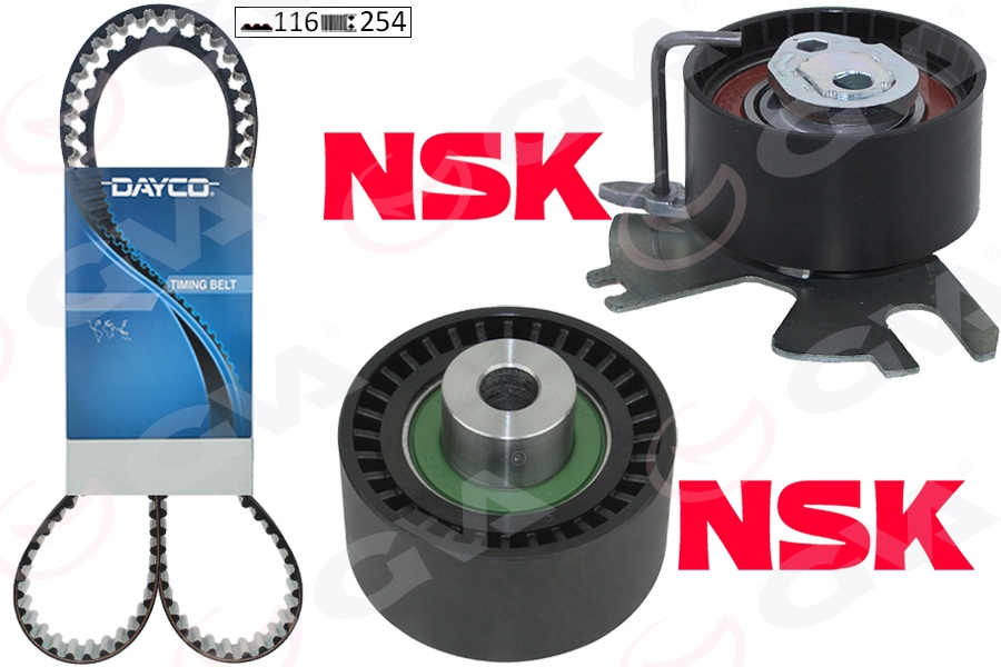 GVA 59T4327 Eksantrik Gergi Kiti P308-P407-P508-P3008-P5008-C4-C5-Ds4-Jumpy-Scudo-Cmax-Focus 2.0hdi K015672xs