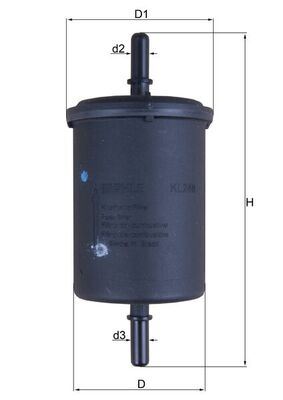 MAHLE KL248 Yakit Benzin Filtresi P106-P206-P207-P208-P301-P306-P307-P308-P406-P407-P508-P2008-P3008-P5008-C2- C3-C4-C5-C-Elysee-Partner-Berlingo-Expert 1.0-1.1-1.4-1.6 Thp-Vti Clio-Kangoo-Laguna-Megane-Trafic-G