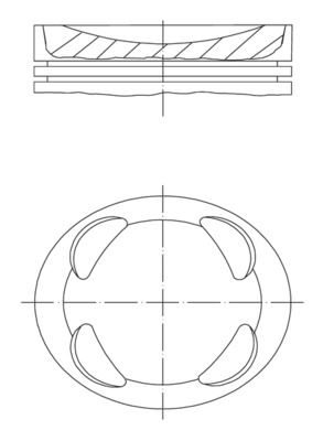 MAHLE 081PI00104002 Piston Segman 0.50 P207-P208-P308-P508-P2008-P3008-Partner-Berlingo-C3-C4-C5-Ds3-Ds4 1.6 Vti Ep6c 16v Mini N12 N16 R56 R57 R58 R59 R61 77.50mm