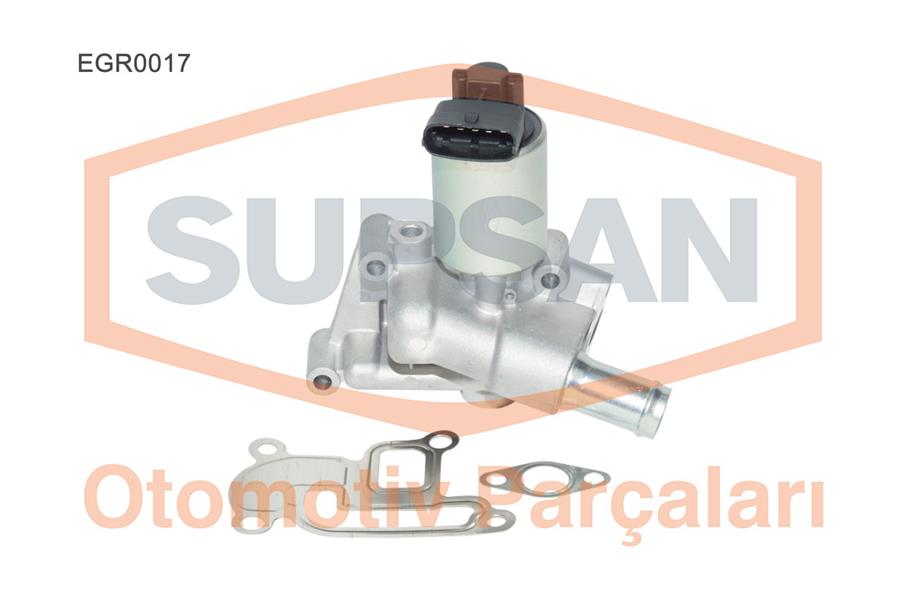 SUS-EGR0017 Egr Valfi (Oval Soket) (Opel Astra G-H /Corsa C 1.2 1.4i 16v)(Z12xe-Z12xep-Z14xel-Z14xep)
