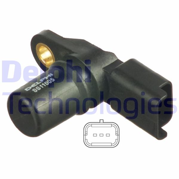 DELPHI SS11005 Eksantrik Devir Sensörü Renault Kangoo 01> Symbol Ii 08> Megane Ii 04> Master Iii 10> Clio Iii 05>1.2 1.5dci 1.6 2.0 2.3dci