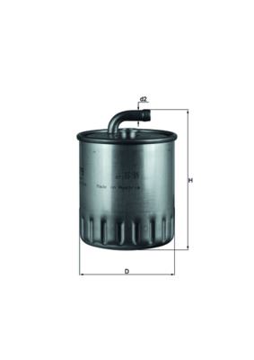 MAHLE KL179 Yakit Filtresi Mercedes Om611 W203 Cl203 S203 C209 W463