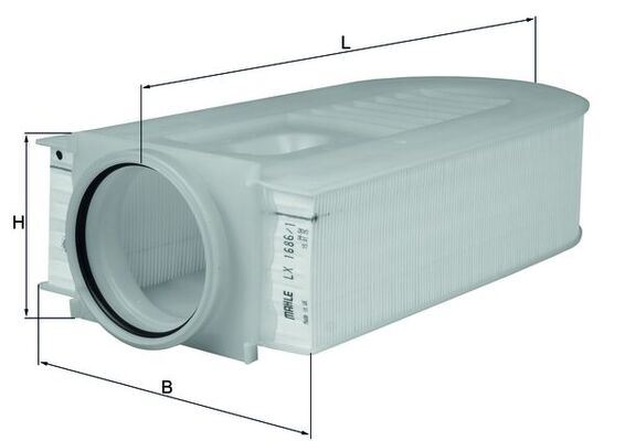 MAHLE LX1686.1 Hava Filtresi Mercedes Om651 X204 W204 W212 C218