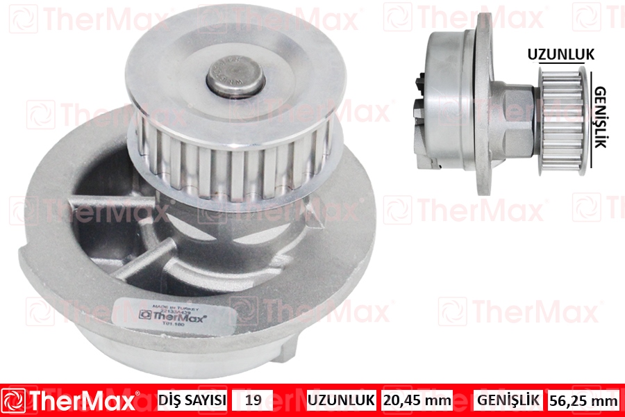 THERMAX T01.160 Devirdaim Astra F-Vectra A-Corsa A-B-Combo 94-01 1.2-1.4-1.6 Pa442 T 90349239