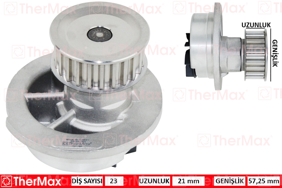 THERMAX T01.162 Devirdaim Astra F-Vectra B-Corsa B-Tigra 94-00 Zafira A 1.6 16v X16xel Pa541 T 1334046