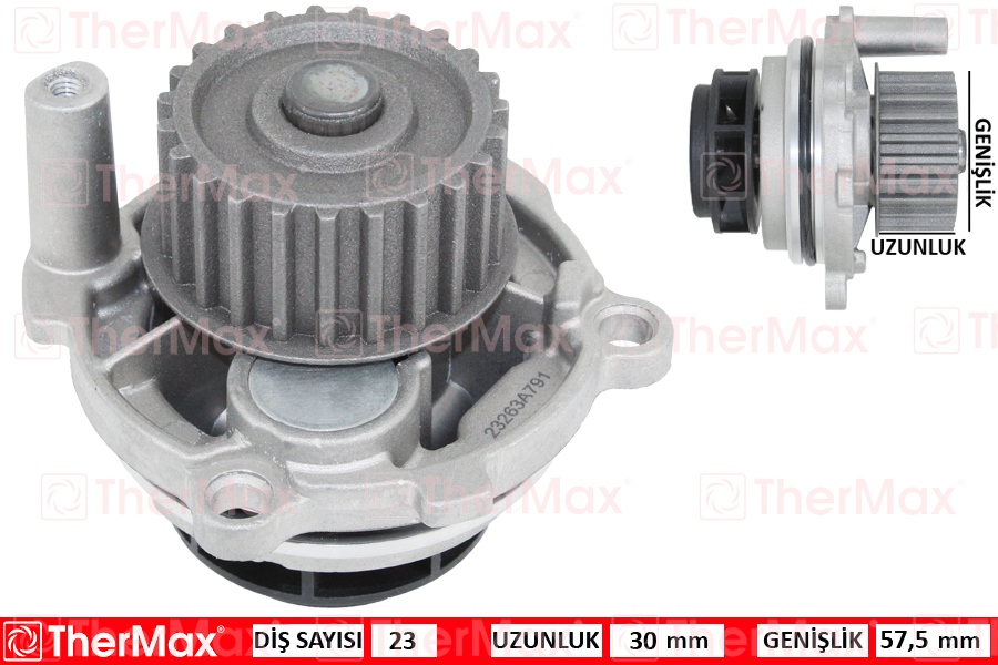 THERMAX T01.166 Devirdaim Golf4/5-Bora-Jetta-Passat-A3-Octavia-Leon 1.6 1998-2010 Benzinli Akl-Bfq-Bse-Alz T