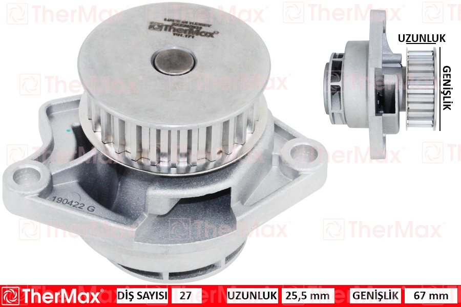 THERMAX T01.171 Devirdaim Polo 00-12 1.4 16v - Ibiza-Cordoba-Fabia 1.4 16v 04-10 Ahw-Bby-Bky-Cgl T